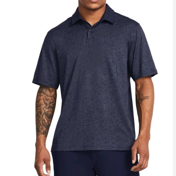 NWOT Member's Mark Men's Performance Golf Polo Heather Navy - Picture 1 of 11